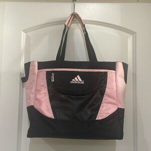 Adidas pink & black‎ diaper bag/overnight bag with multiple pockets.